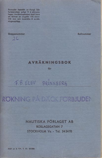 Avräkningsbokens omslag